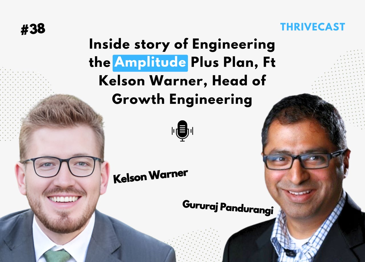 #38 — Inside story of Engineering the Amplitude Plus Plan, Ft Kelson Warner, Head of Growth Engineering