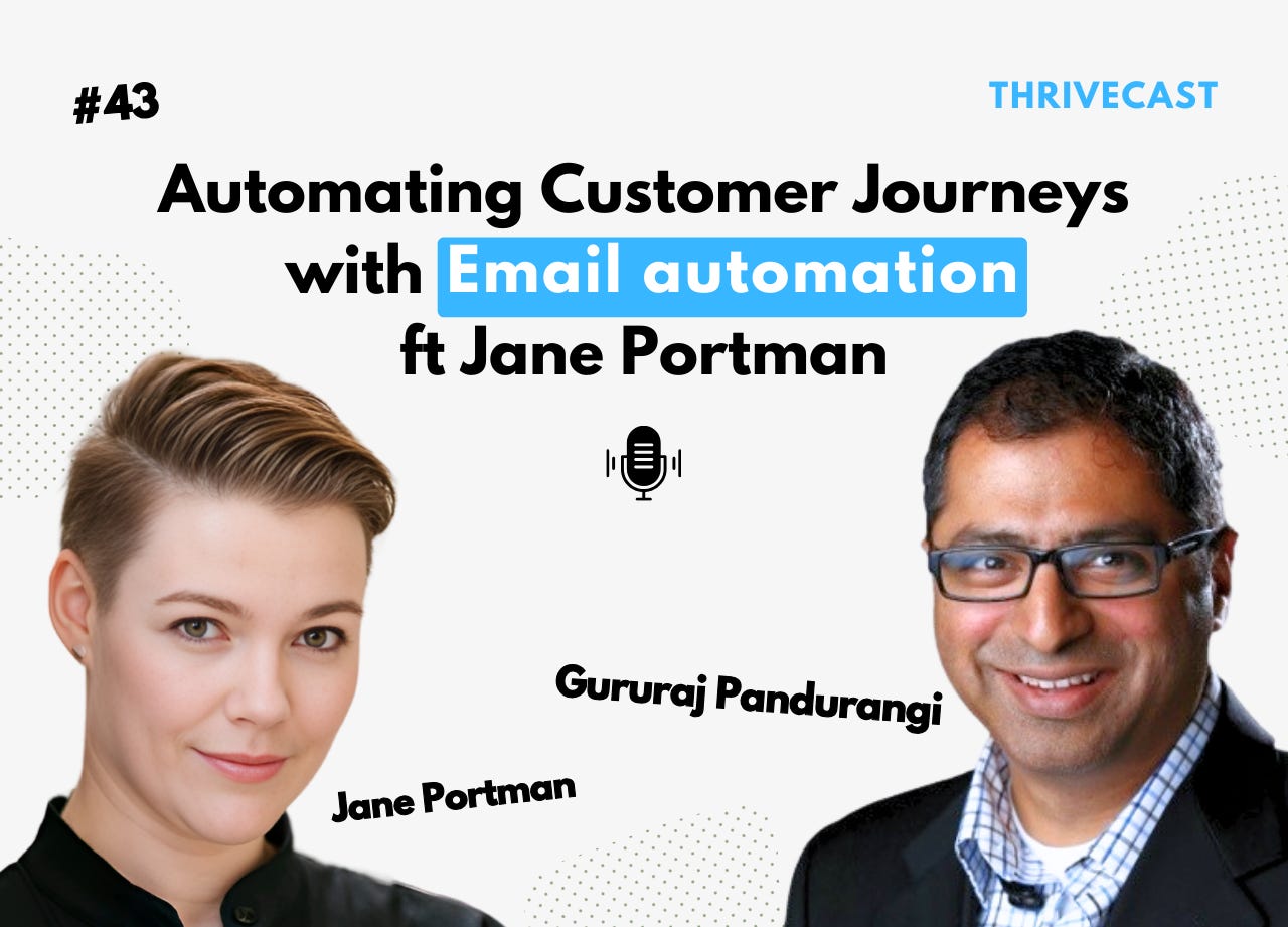 #43 — Automating Customer Journeys with Email automation, ft. Jane Portman, Co-Founder Userlist