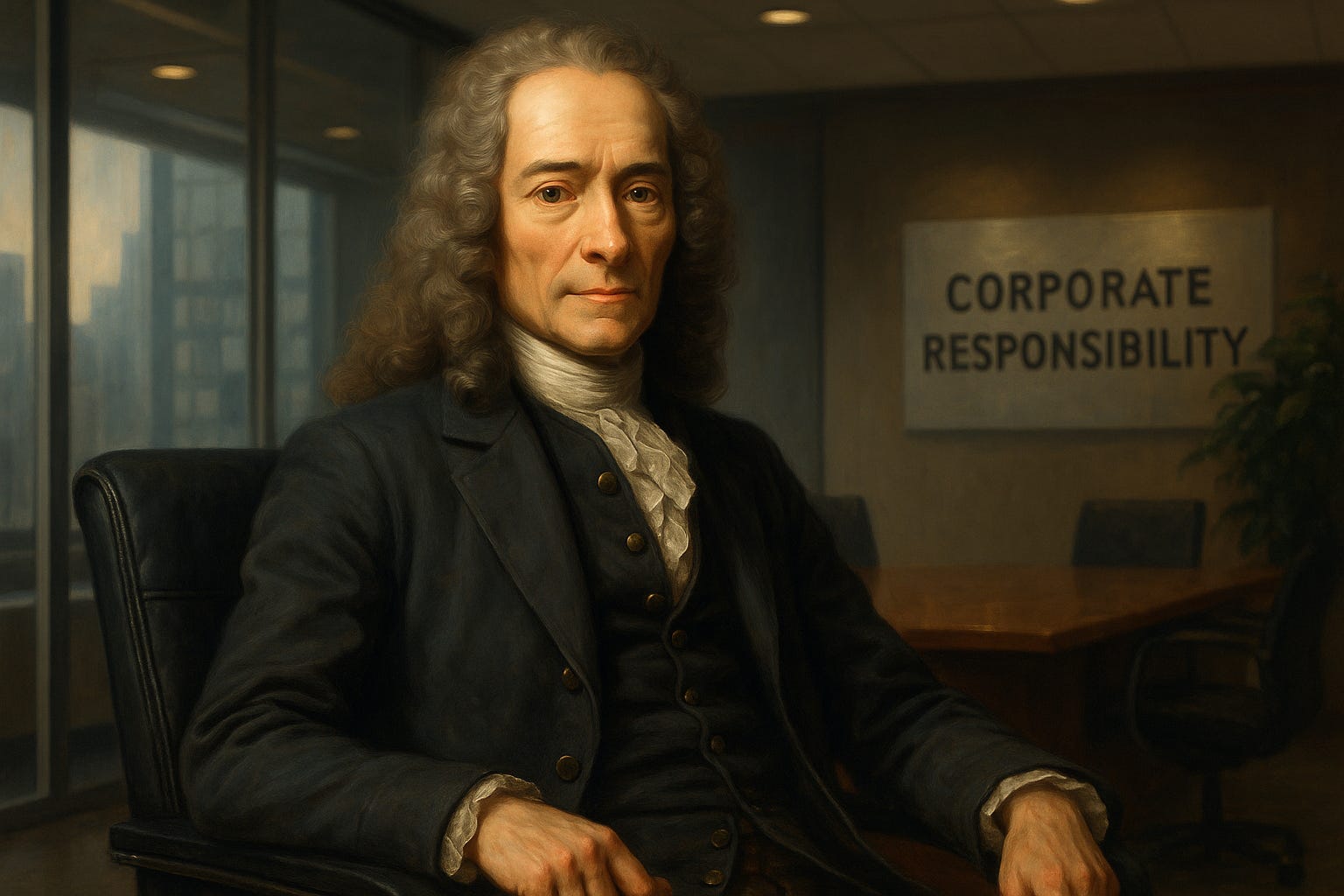 Voltaire Uncensored: The Enlightenment’s Sharpest Wit Takes on Corporate Morality and Performative Power