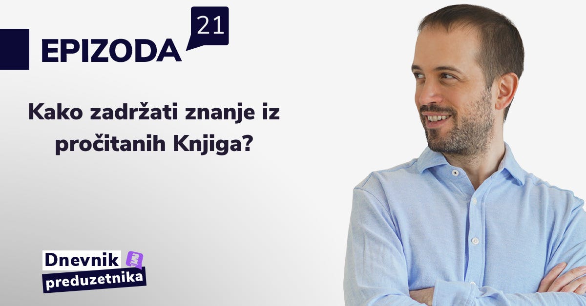 Kako zadržati znanje iz pročitanih Knjiga