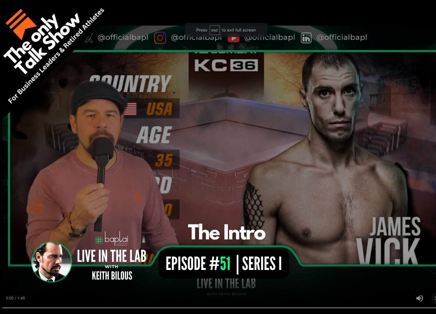 cover of episode Coming up Today James Vick joins me Live in the Lab