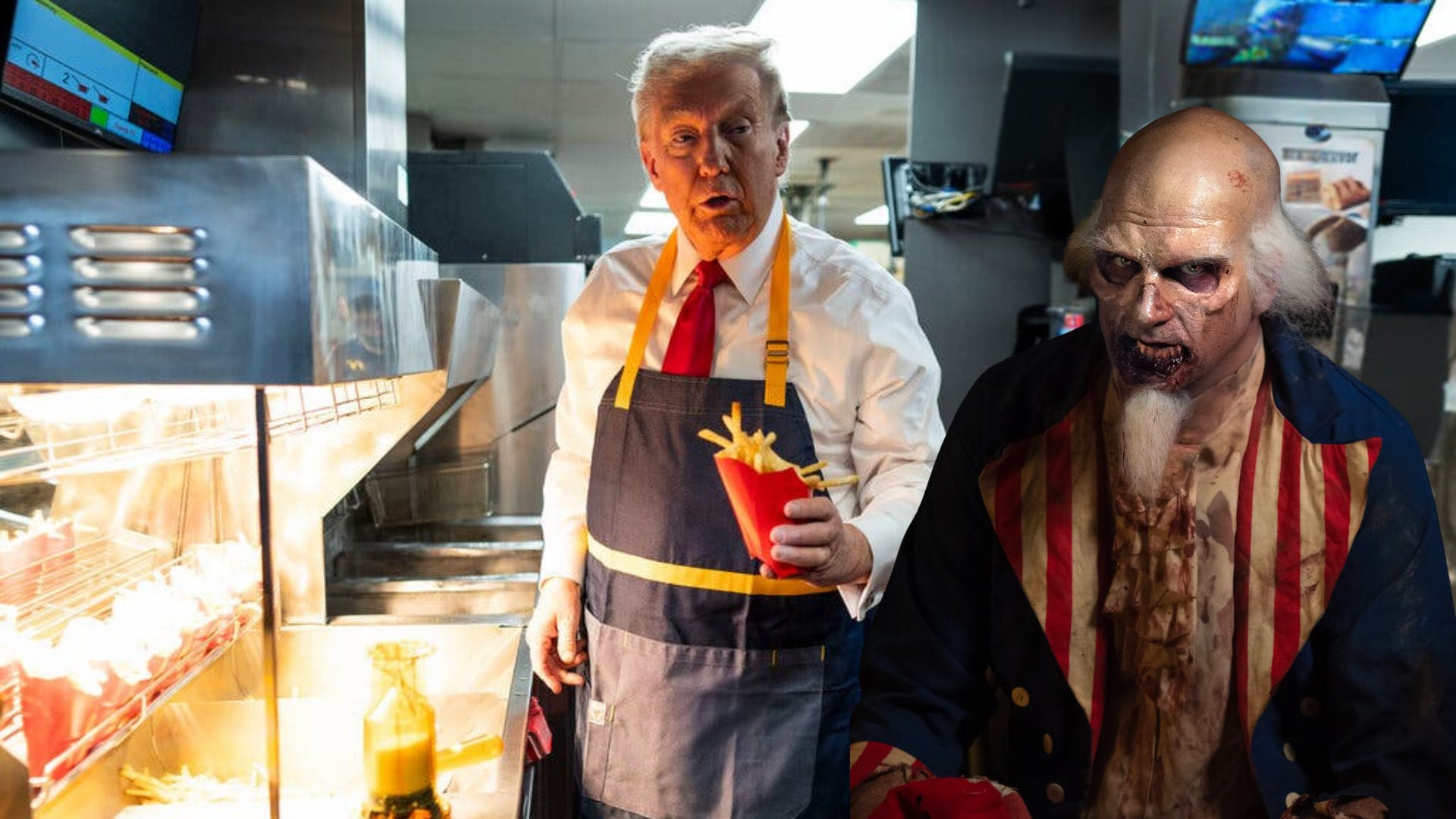 Terrified Trump is slinging ‘zombie food’ to distract his base from Jeffrey Epstein episode artwork