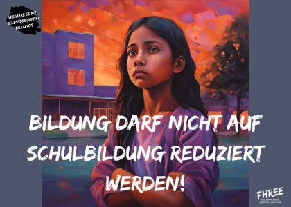 Bildung darf nicht auf Schulbildung reduziert werden!