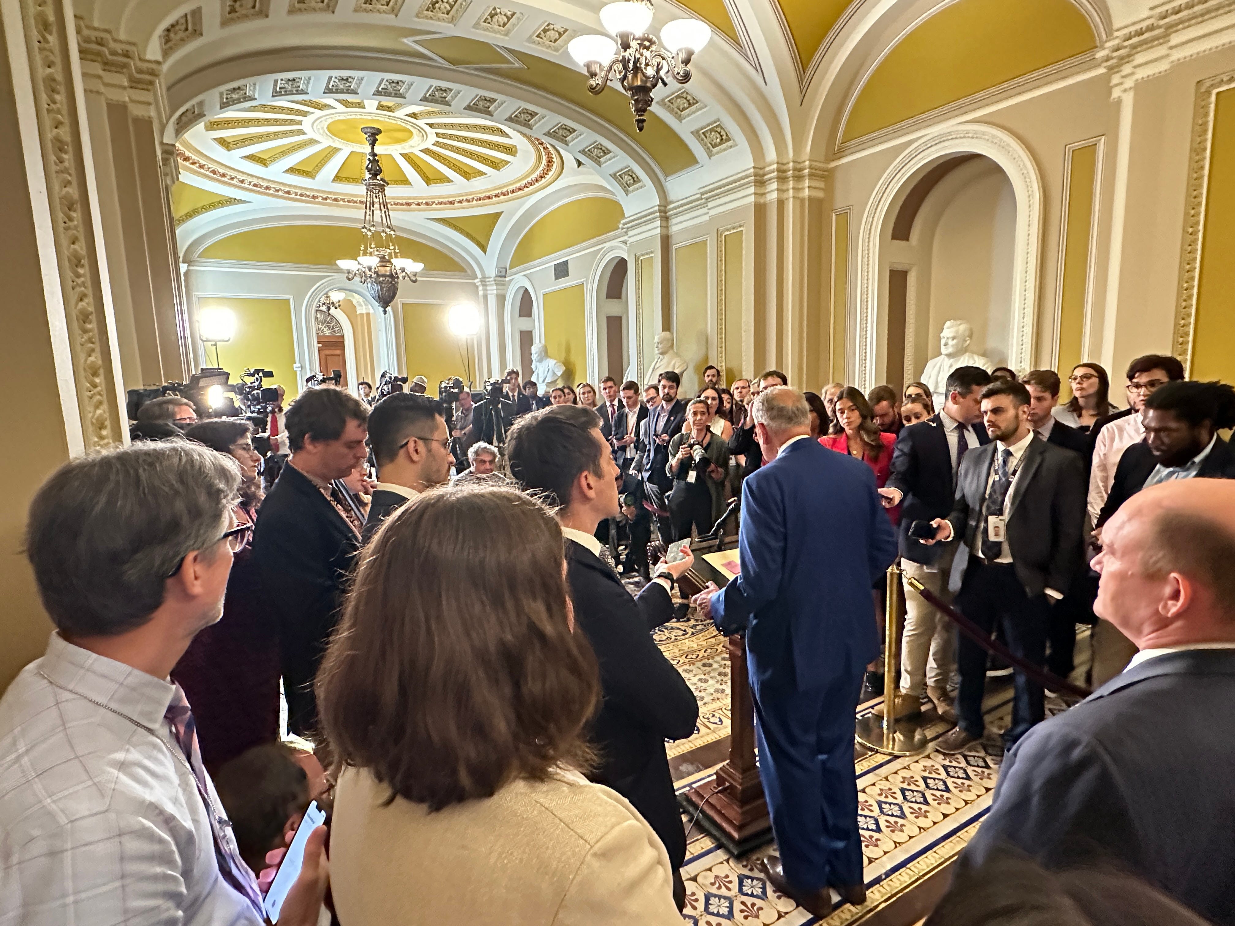 EXCLUSIVE: Leaders? McConnell mum; Schumer “not commenting” on UFO whistleblower David Grusch  episode artwork