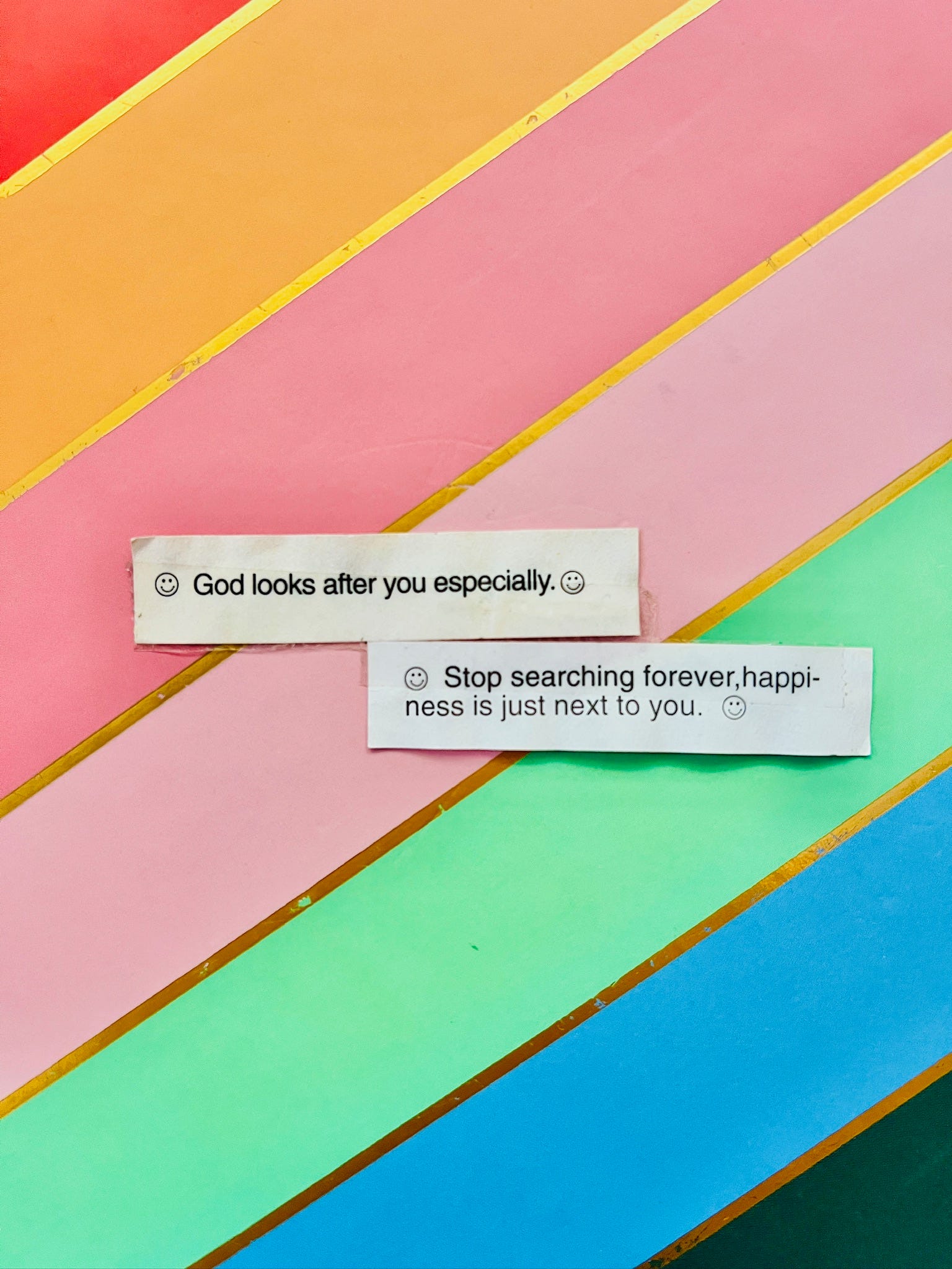 On fortune cookies...
