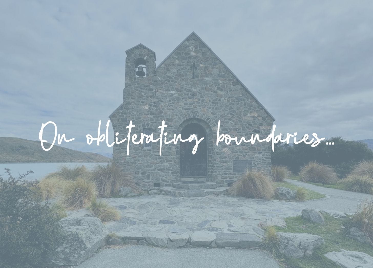 On obliterating boundaries...