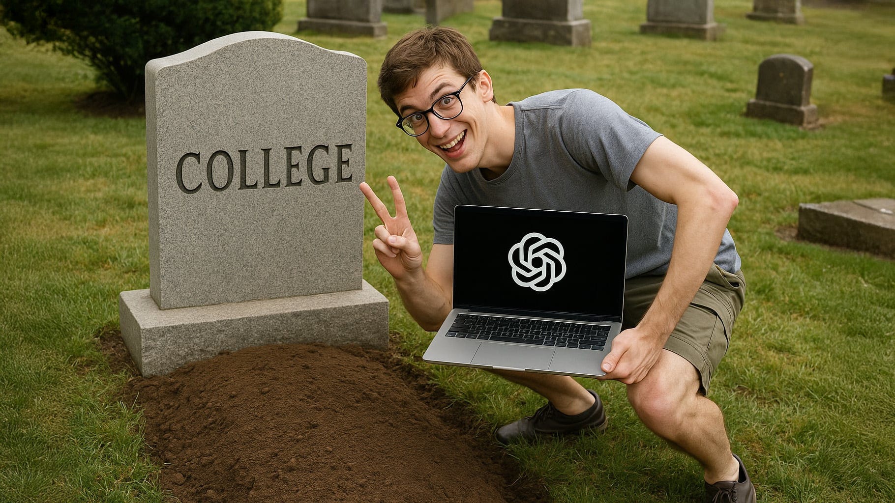 Every Student is CHEATING with AI — College in the AGI Era (feat. Sophomore Liam Robins)