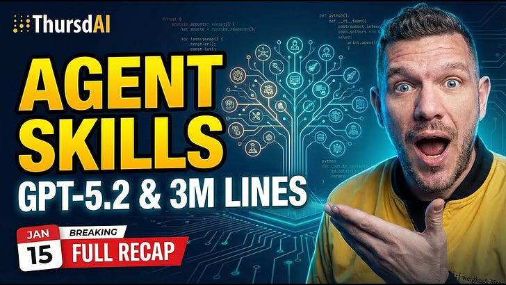 📆 ThursdAI - Jan 15 - Agent Skills Deep Dive, GPT 5.2 Codex Builds a Browser, Claude Cowork for the Masses, and the Era of Personalized AI!