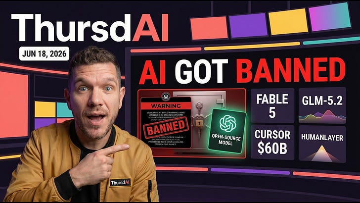 Fable Got Banned, Open Source Delivered: GLM-5.2, Kimi K2.7 & SpaceX Buys Cursor - June 18 episode artwork