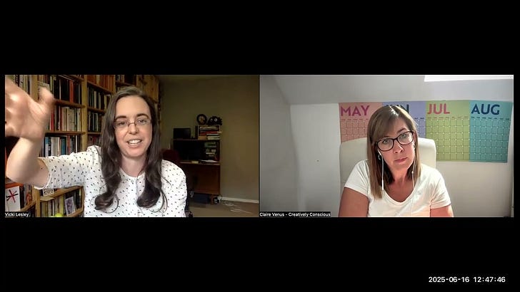 Going Documental - Sparkle on Substack with Vicki Lesley