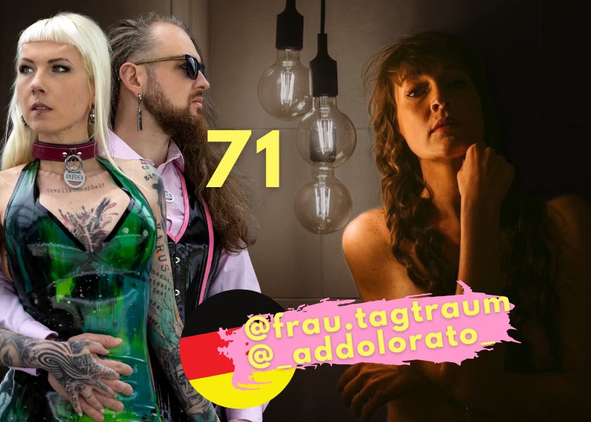 #71 (DE) 24/7 BDSM & Kink mit Frau Tagtraum & Addolorato #71 (DE) 24/7 BDSM & Kink mit Frau Tagtraum & Addolorato