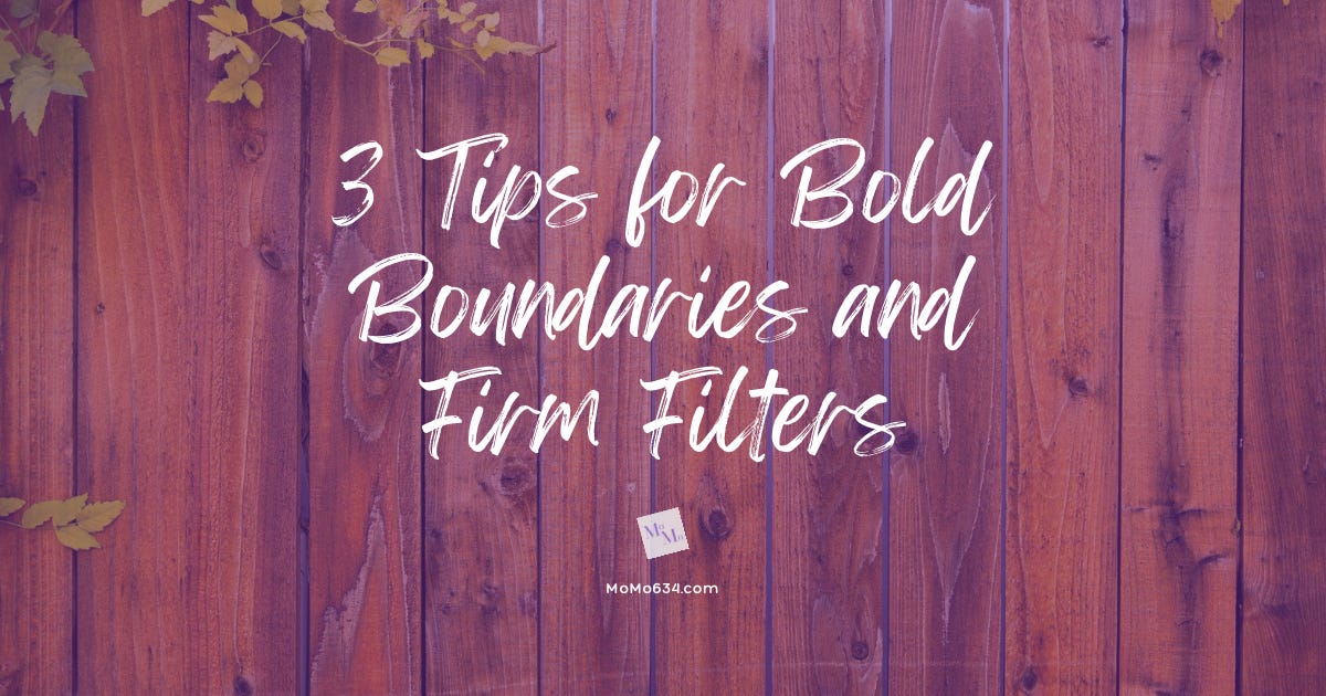 3 Tips for Bold Boundaries and Firm Filters episode artwork