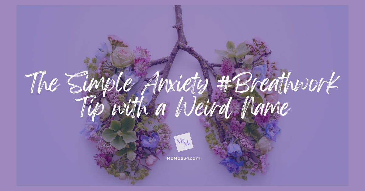 The Simple Anxiety #Breathwork Tip with a Weird Name episode artwork
