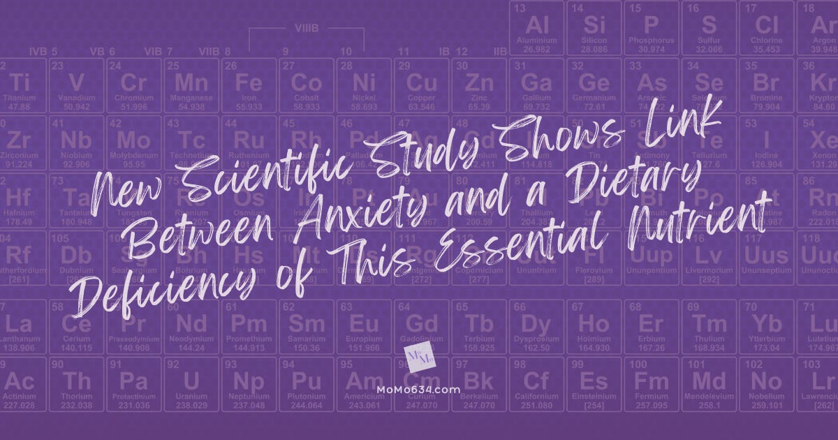 New Scientific Study Shows Link Between Anxiety and a Dietary Deficiency of This Essential Nutrient episode artwork