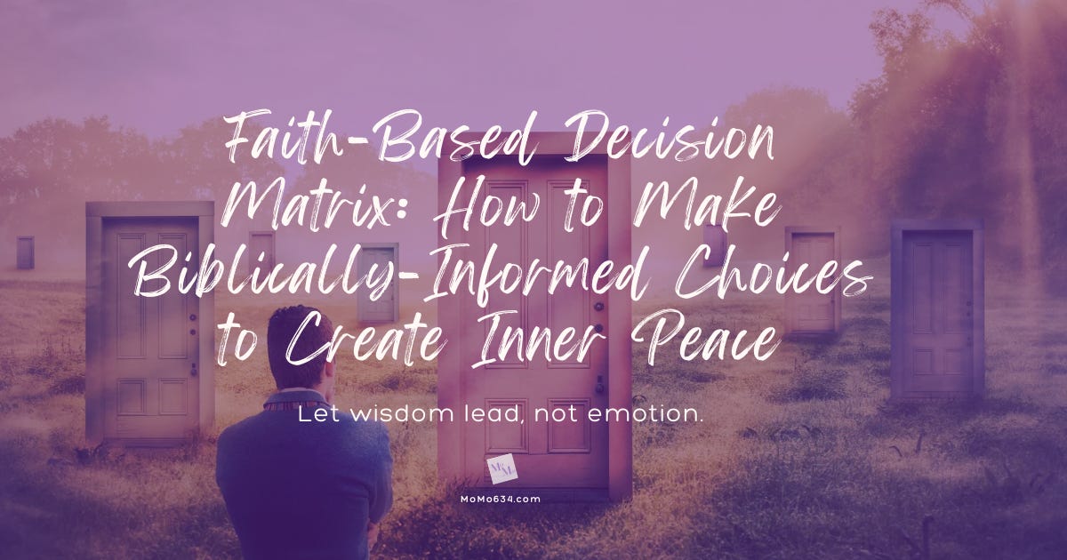 Faith-Based Decision Matrix: How to Make Biblically-Informed Choices to Create Inner Peace episode artwork