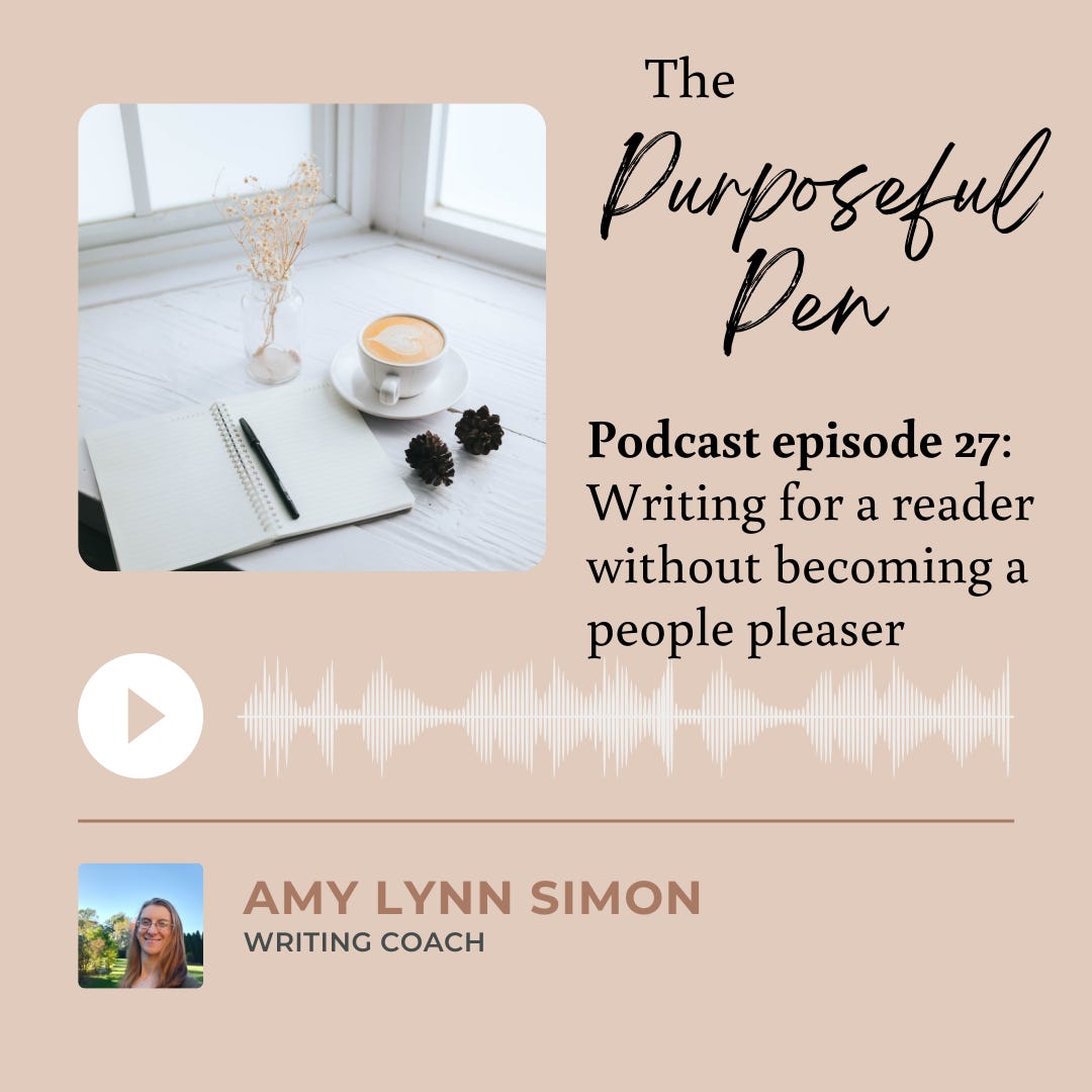 Episode 27: Writing for a reader without becoming a people pleaser episode artwork