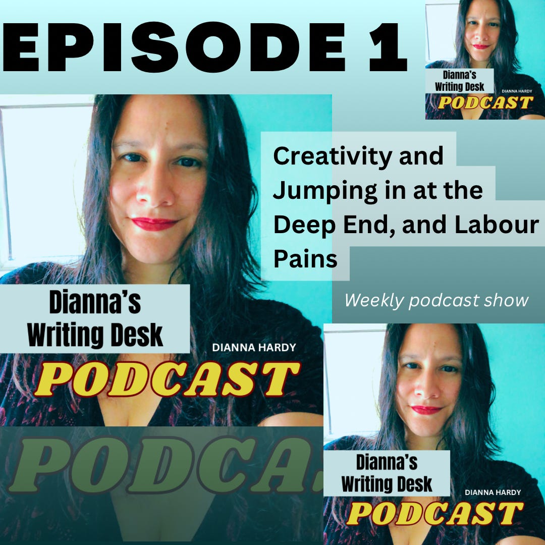 Creativity and Jumping in at the Deep End, and Labour Pains episode artwork