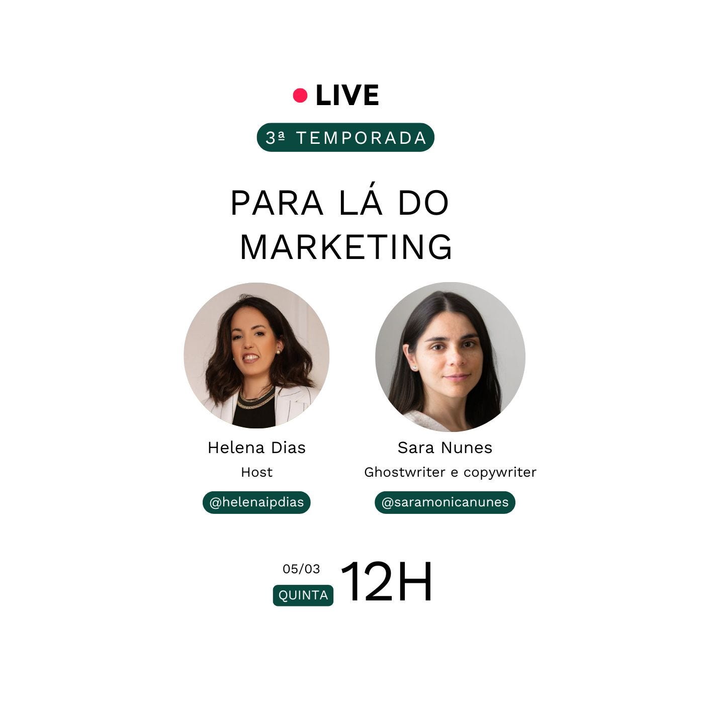 Para Lá do Marketing com a Sara Nunes