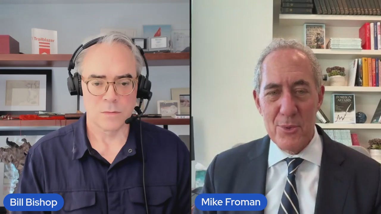 Sinocism Live: Council on Foreign Relations President Michael Froman on the US-China trade war