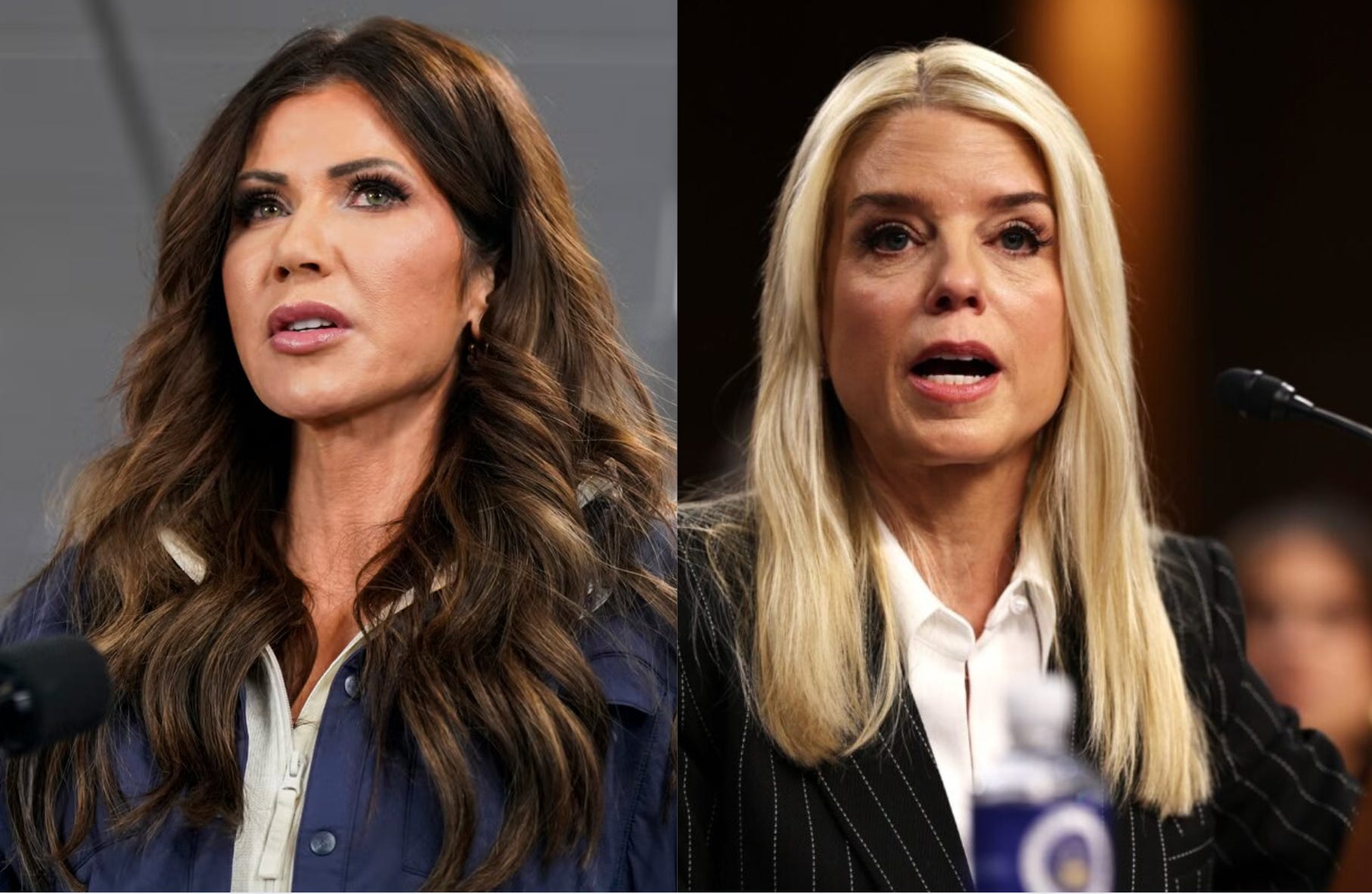 Pam Bondi, Kristi Noem, and Pink Slips From the Patriarchy episode artwork