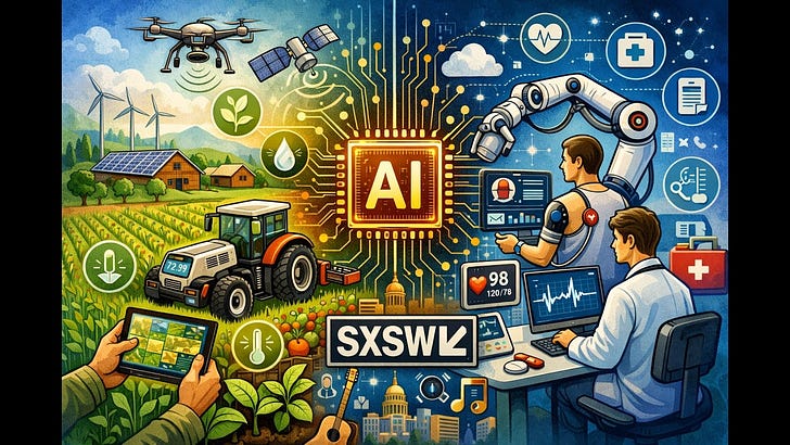 2026 SXSW Day 1 - AI in Agriculture and Eco-grief episode artwork