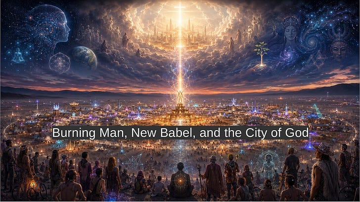 The Earthly City Cannot Escape Worship: Burning Man, New Babel, and the City of God episode artwork