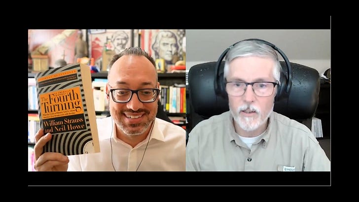 Geopolitics and Empire Interview part 1 - City of God, Fourth Turning, Burning Man, & TEOTW