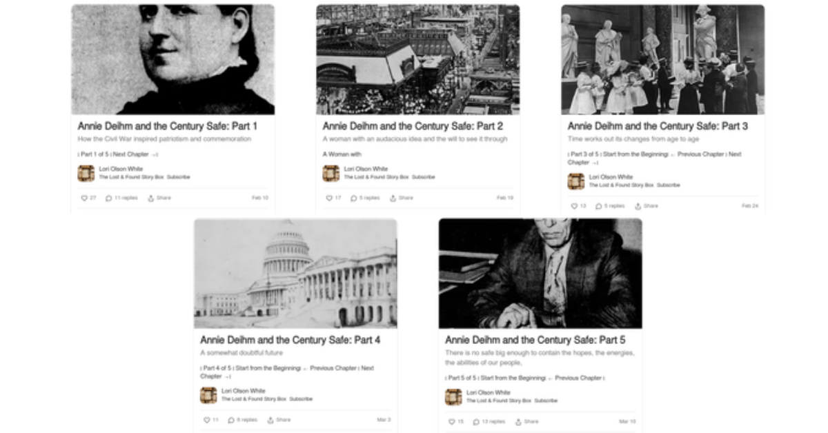 Special » Lori Olson White » Tips from Annie Deihm for Creating Your Own Time Capsule