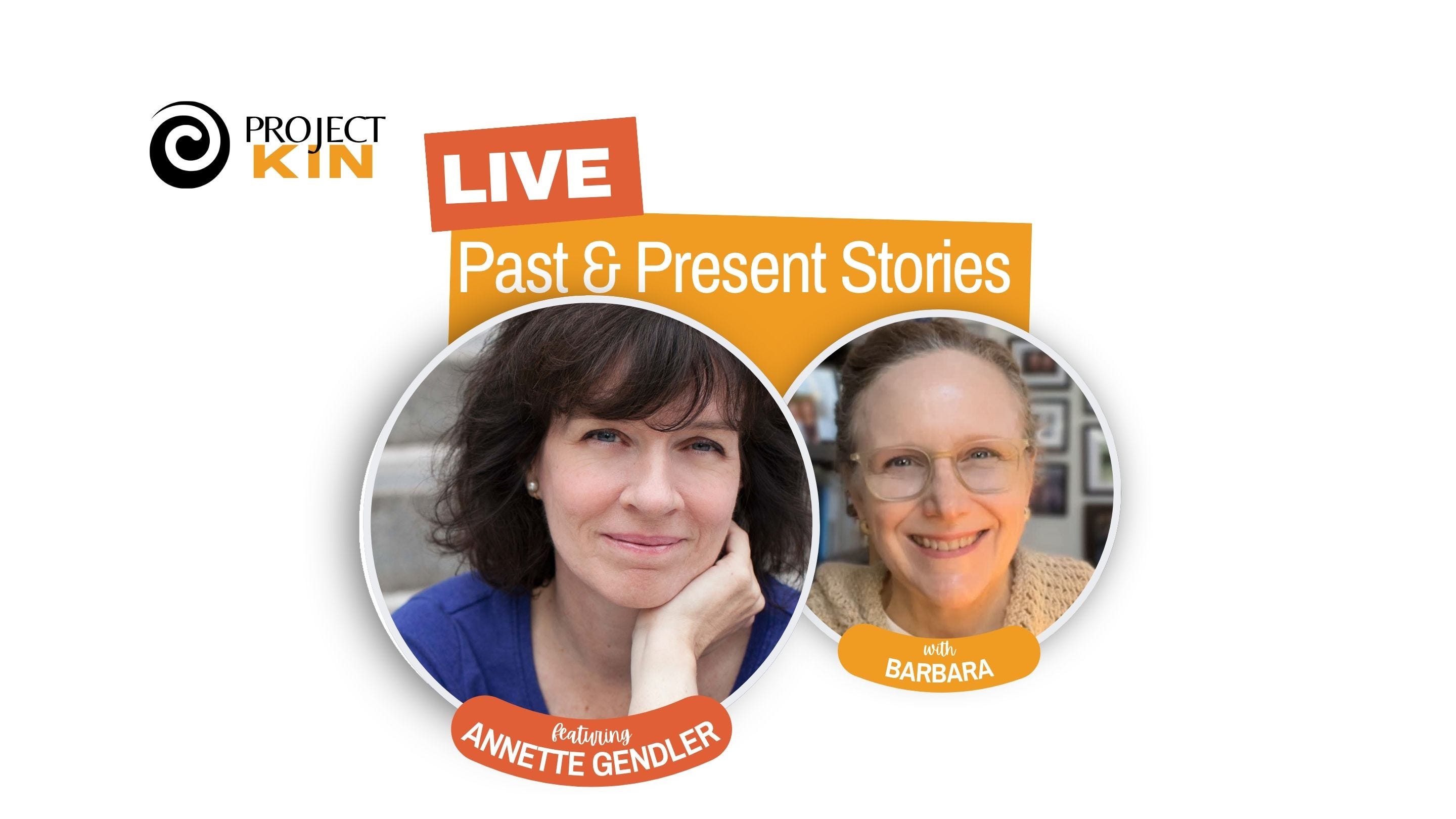 Livestream with Annette Gendler, “Explore the stories in family history” episode artwork