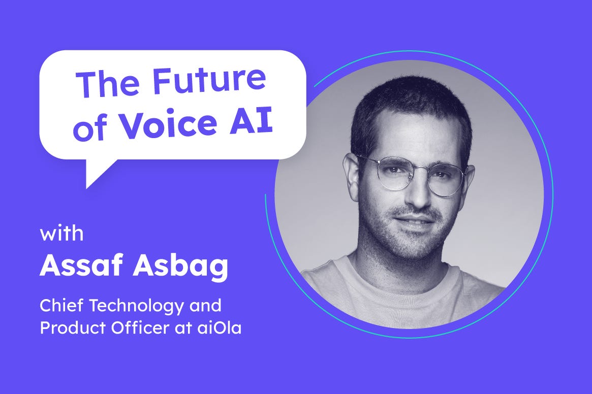 Voice AI for Frontline Workers | Assaf Asbag (Chief Product & Technology Officer at aiOla) Voice AI for Frontline Workers | Assaf Asbag (Chief Product & Technology Officer at aiOla)