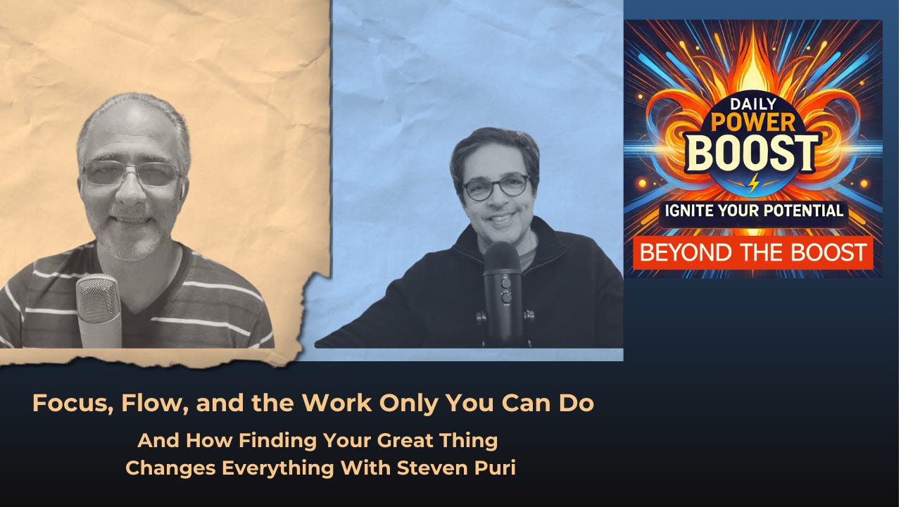 Focus, Flow, and the Work Only You Can Do