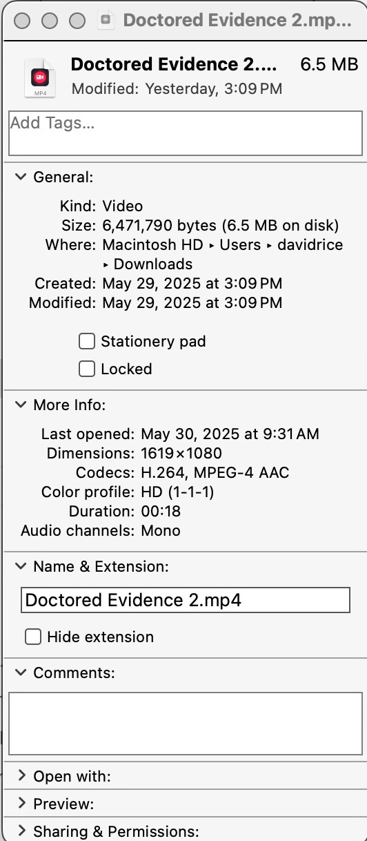 Doctored Public Records Doctored Public Records