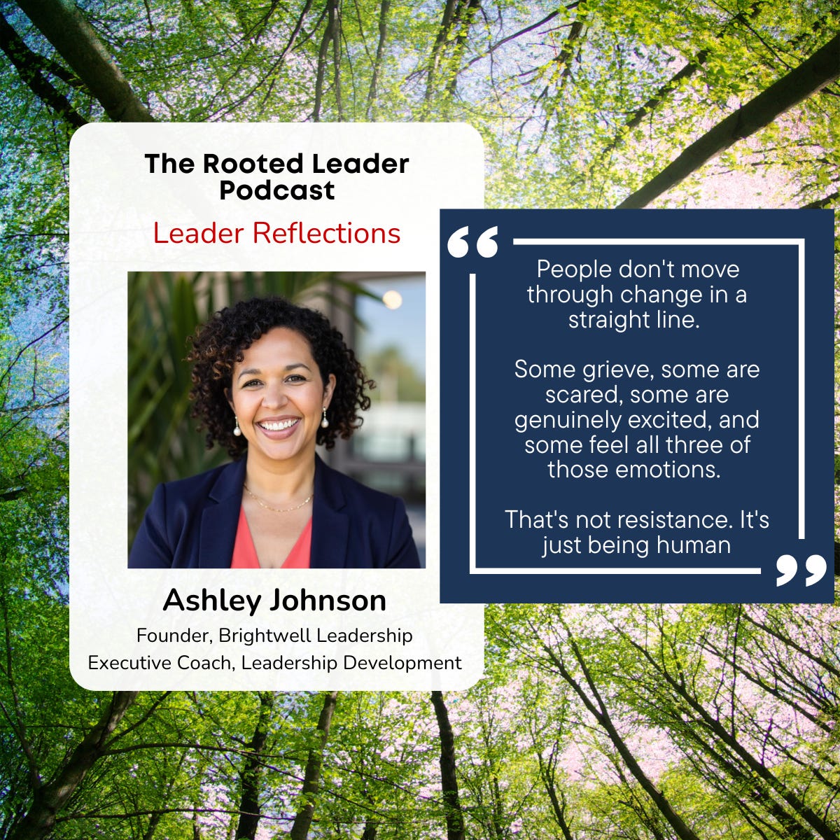 Leader Reflection - Ashley Johnson, The Human Side of Change episode artwork