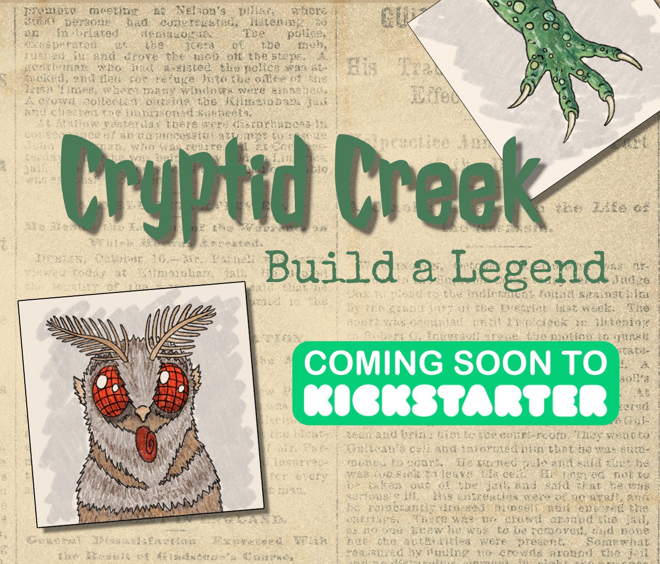 Be a part of the Cryptid Creek Sensation episode artwork