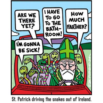 Was St. Pat Scared?