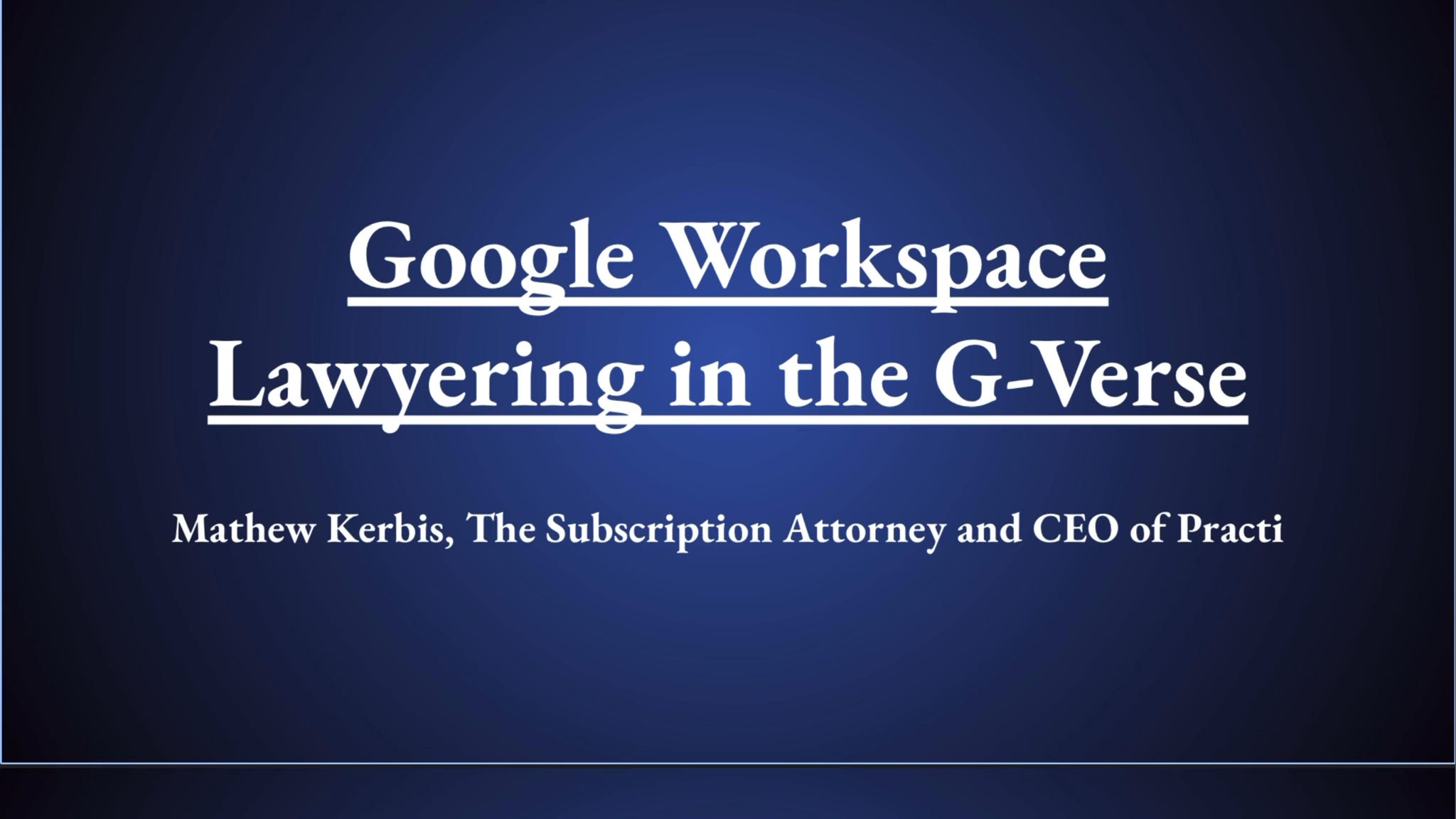 (190.5) How to Use Google Workspace for Law Firms episode artwork