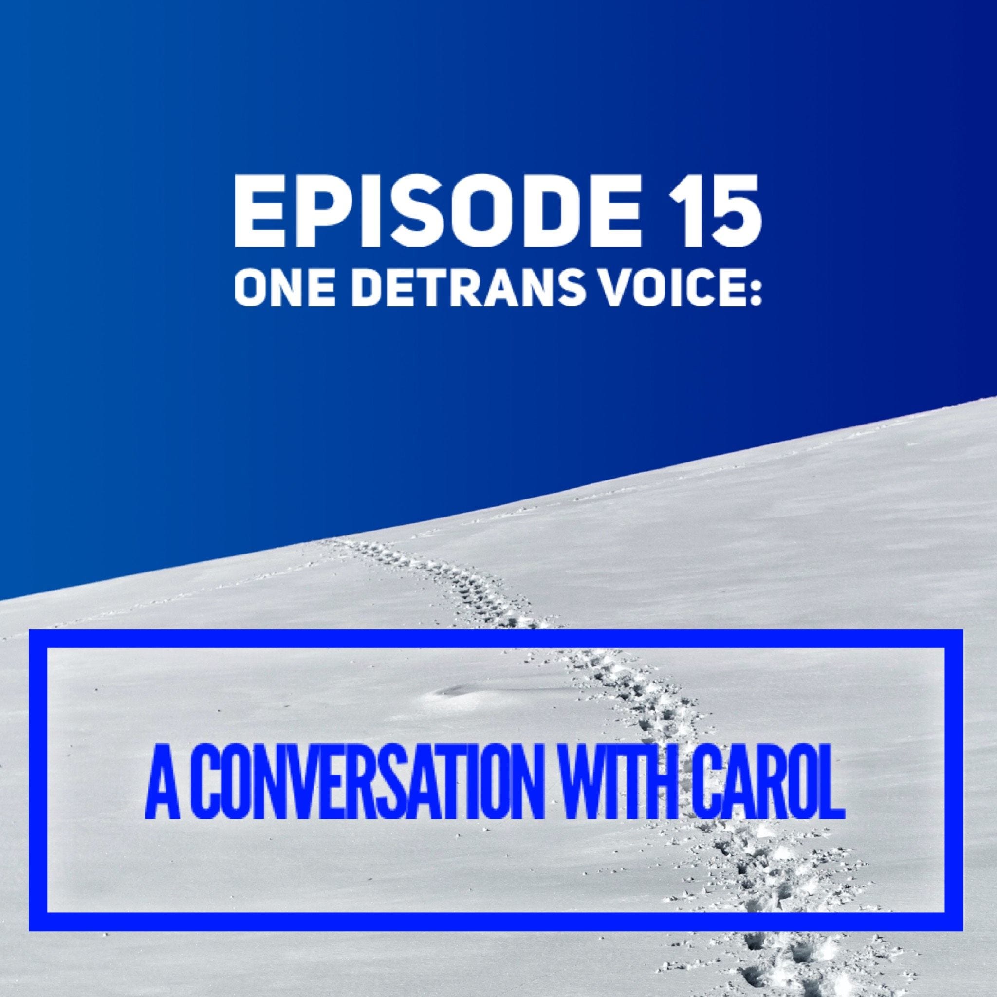 15 - One Detrans Voice: A Conversation with Carol