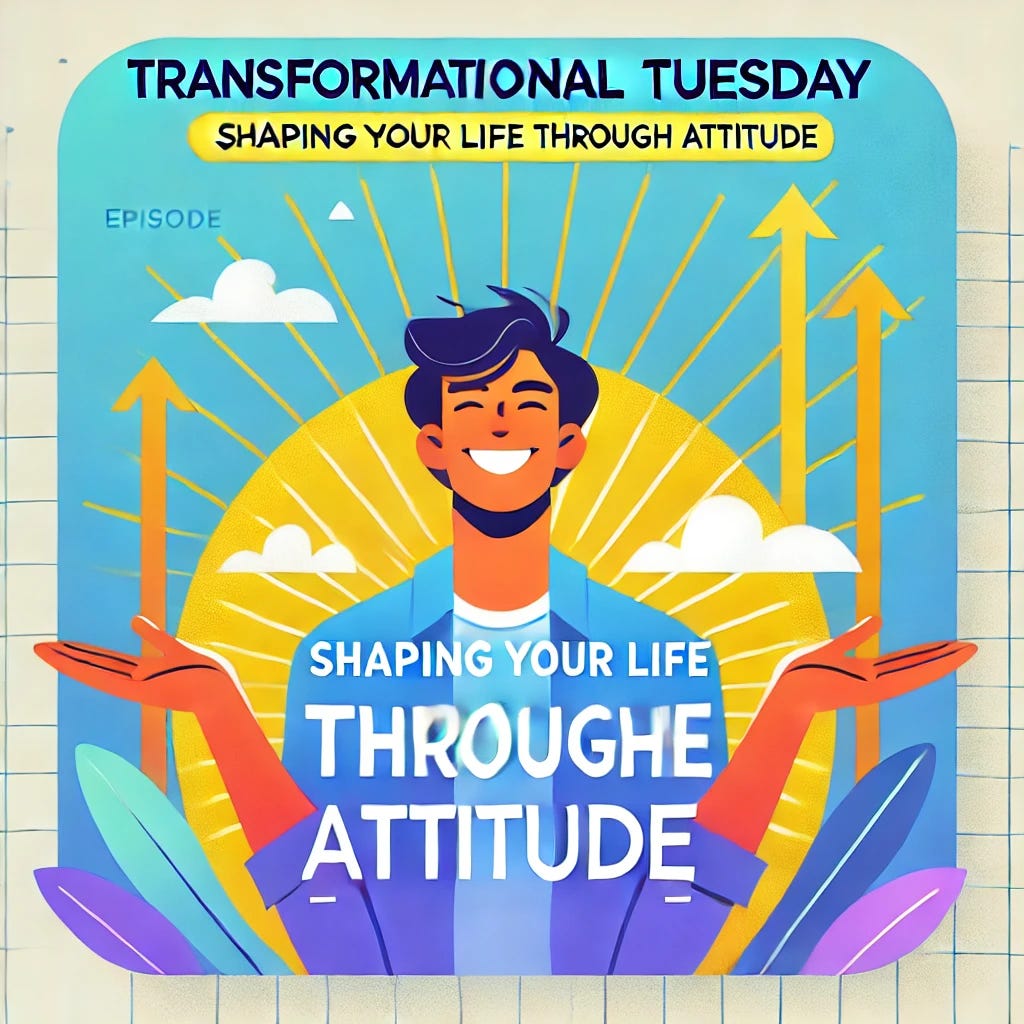 Transformational Tuesday: Shaping Your Life Through Attitude. Life throws a lot at us, but it's not what happens to you that determines how far you'll go—it's how you handle it! Today we GrOw!  episode artwork