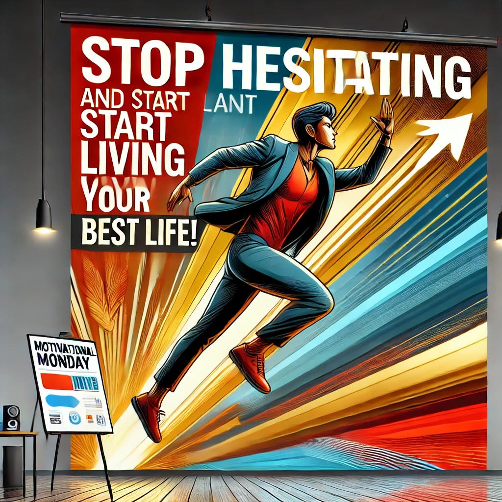 Motivational Monday: Stop Hesitating and Start Living Your Best Life! What if I told you that the longest time in the world is the hesitation between thought and action? Let's eliminate that NOW!  episode artwork