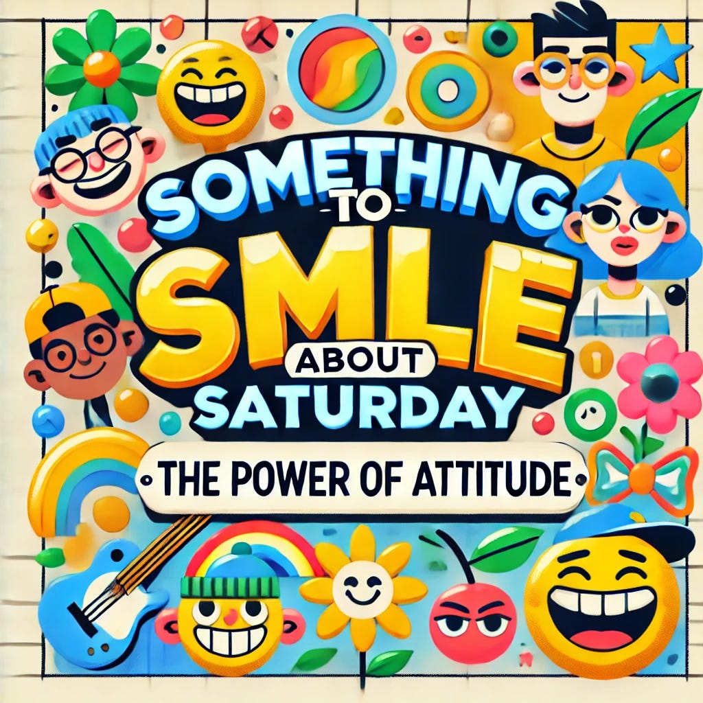 Episode 12: STSAS Something to Smile About Saturday: The Power of Attitude. Attitude isn’t just about how you feel, it’s the force that shapes your entire life. What's the difference?  episode artwork