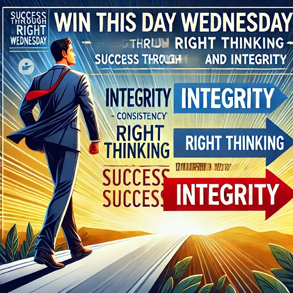 Win This Day Wednesday: Success Through Right Thinking, Integrity, and Consistency. Building Success with Every Choice You Make "Keep your thinking right and your business will be right." – Zig Ziglar episode artwork