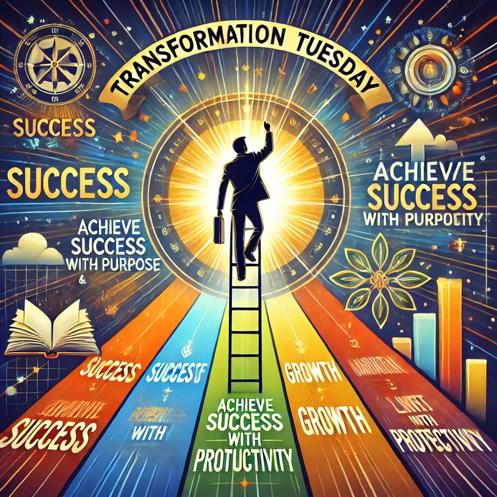 Transformation Tuesday: Achieving Success with Purpose and Productivity- Plan for Success and Embrace Your Purpose! Today we transform how you think about SUCCE$$! Join us NOW! episode artwork