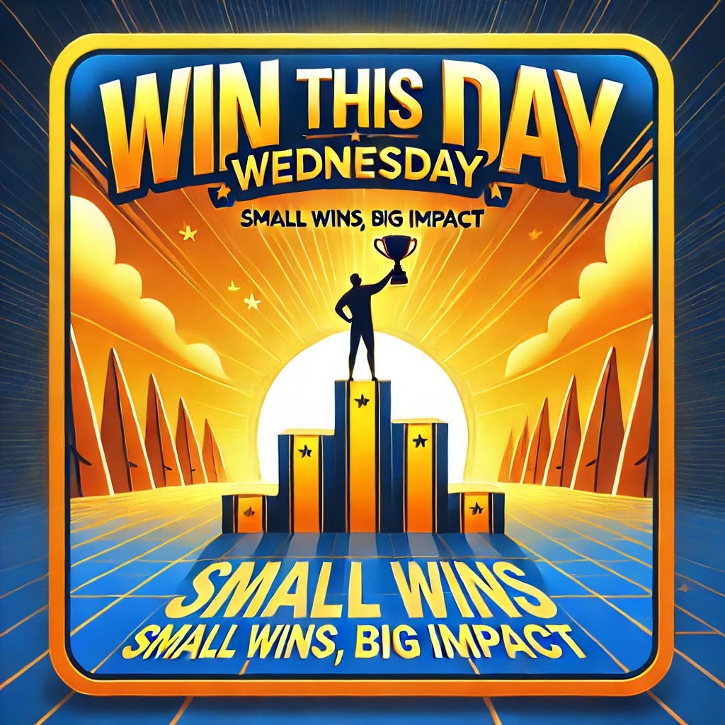 Small Wins, Big Impact: Win This Day Wednesday- Build Momentum with Small Wins! "If everyone is moving forward together, then success takes care of itself." – Henry Ford  episode artwork
