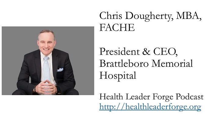 Chris Dougherty, CEO, Brattleboro Memorial Hospital