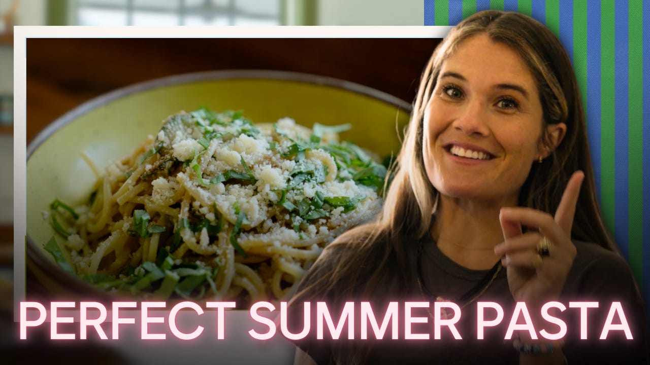 WATCH: melty zucchini pasta!