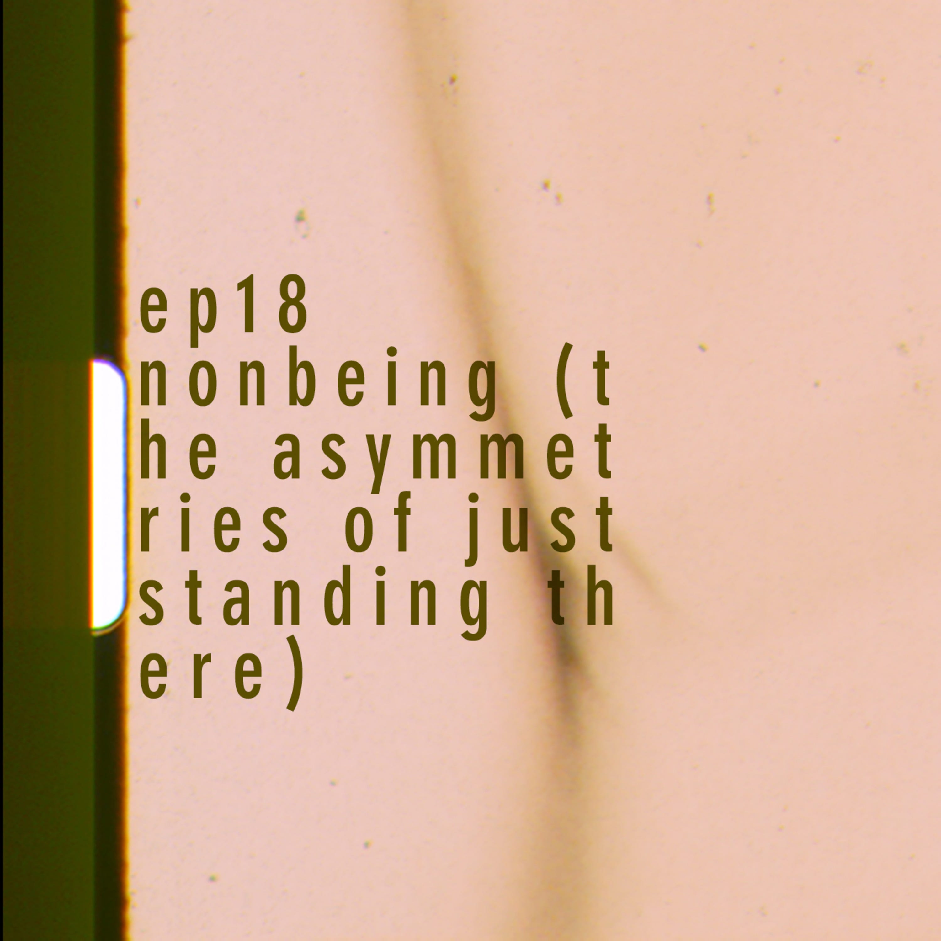 nonbeing (the asymmetries of just standing there) episode artwork