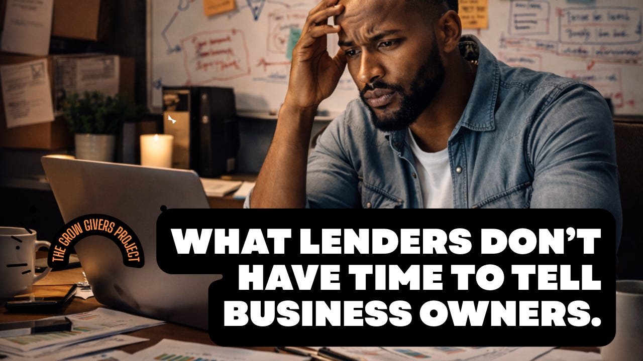 What Lenders Don’t Have Time to Tell Business Owners. episode artwork