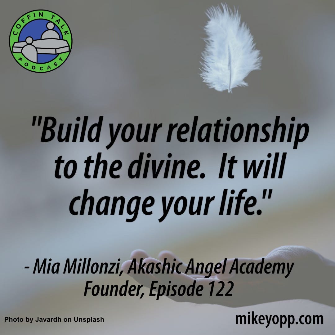 #122 - An Akashic Channel - Mia Millonzi - "The Light of Your Soul" episode artwork