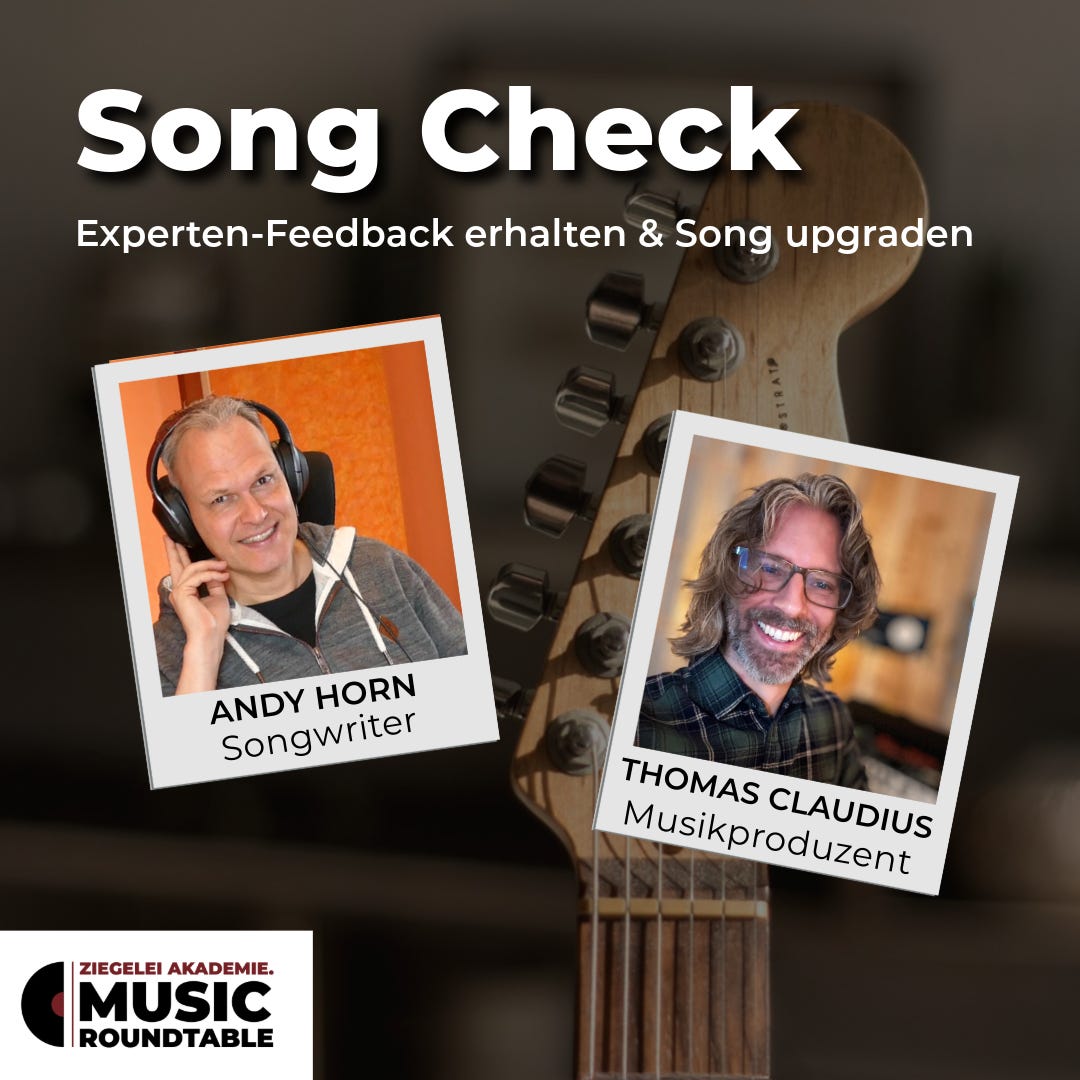 Songcheck Deluxe: Insider-Tipps und Experten-Feedback für deinen Hit Songcheck Deluxe: Insider-Tipps und Experten-Feedback für deinen Hit