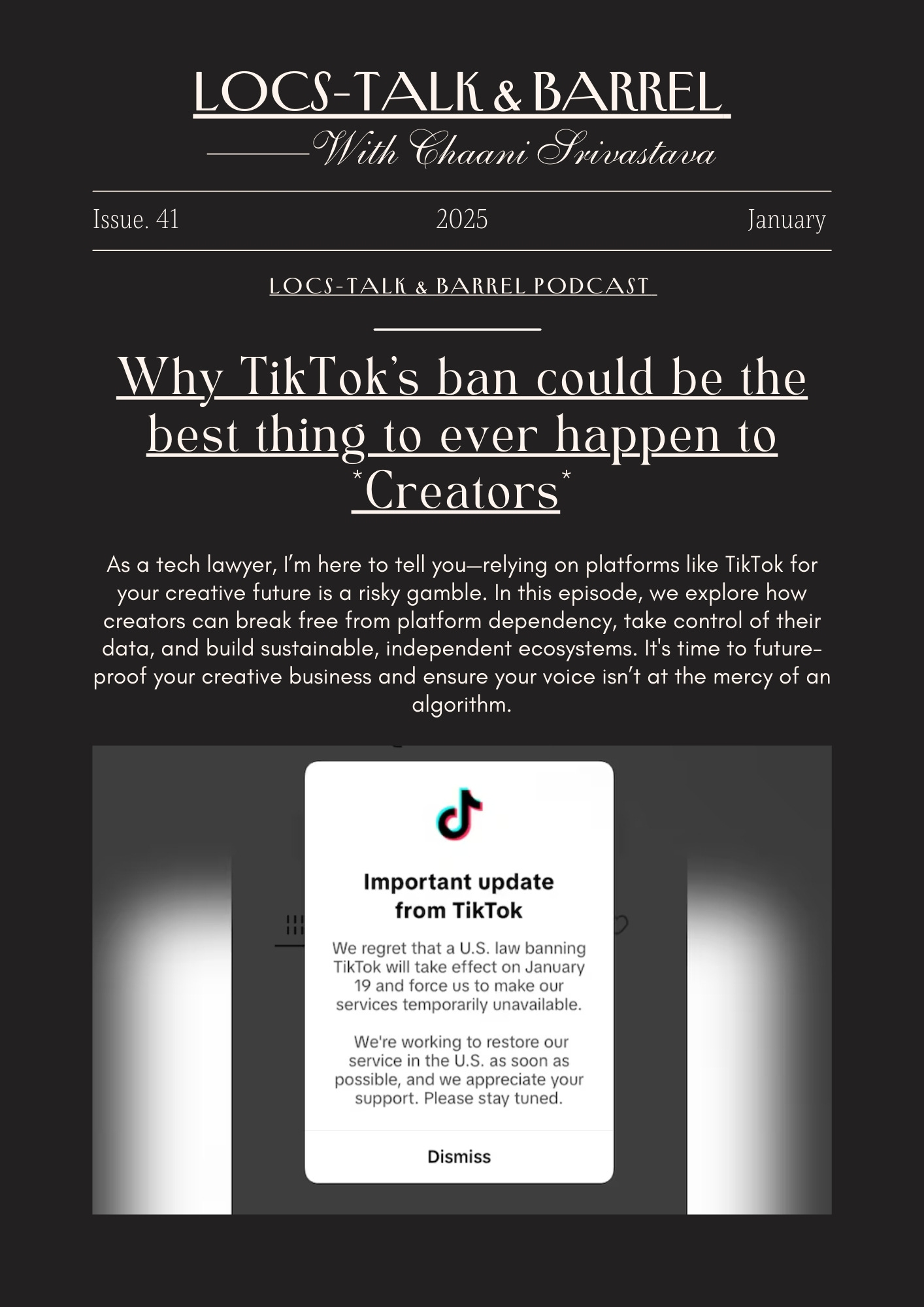 Why TikTok’s ban could be the best thing to ever happen to *Creators* episode artwork